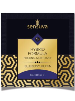 Sensuva Hybrid Personal Moisturizer Single Use Packet - 6 ml Blueberry Muffin