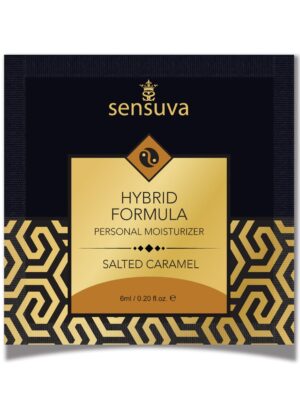 Sensuva Hybrid Personal Moisturizer Single Use Packet - 6 ml Salted Caramel