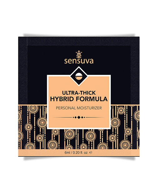 Sensuva Ultra Thick Hybrid Personal Moisturizer Single Use Packet – 6 ml Unscented