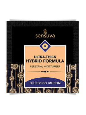 Sensuva Ultra Thick Hybrid Personal Moisturizer Single Use Packet - 6 ml Blueberry Muffin