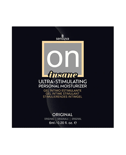ON Insane Ultra Original Stimulating Personal Moisturizer – 6 ml Single Use Packet