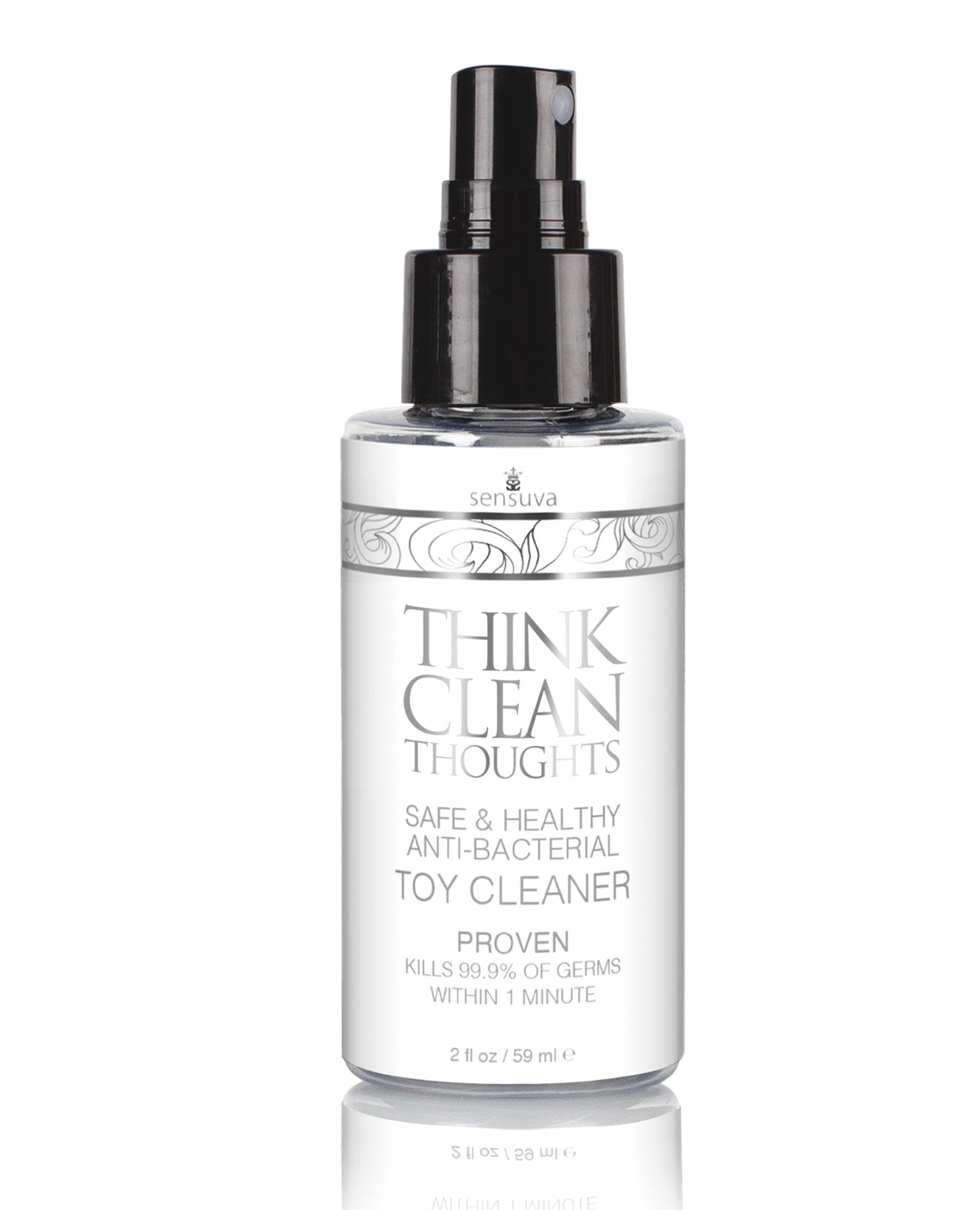 Sensuva Think Clean Thoughts Anti Bacterial Toy Cleaner – 2 oz Bottle