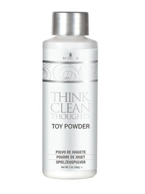 Sensuva Think Clean Thoughts Toy Powder - 2 oz Bottle