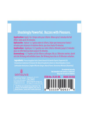 ON Ice Arousal Oil - Single Use Ampoule Packet