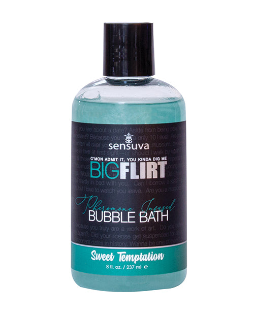 Sensuva Big Flirt Pheromone Bubble Bath – 8 oz Sweet Temptation