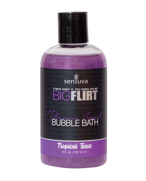 Sensuva Big Flirt Pheromone Bubble Bath – 8 oz Tropical Tease
