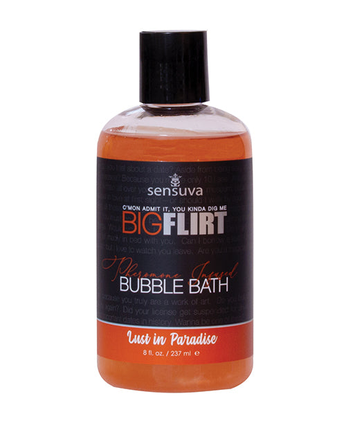 Sensuva Big Flirt Pheromone Bubble Bath - 8 oz Lust In Paradise - Image 2