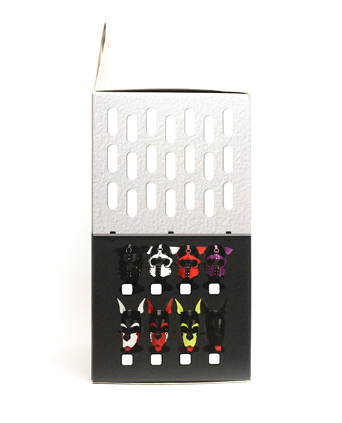 665 Bondage Pup Hood - O/S Black/Red - Image 6