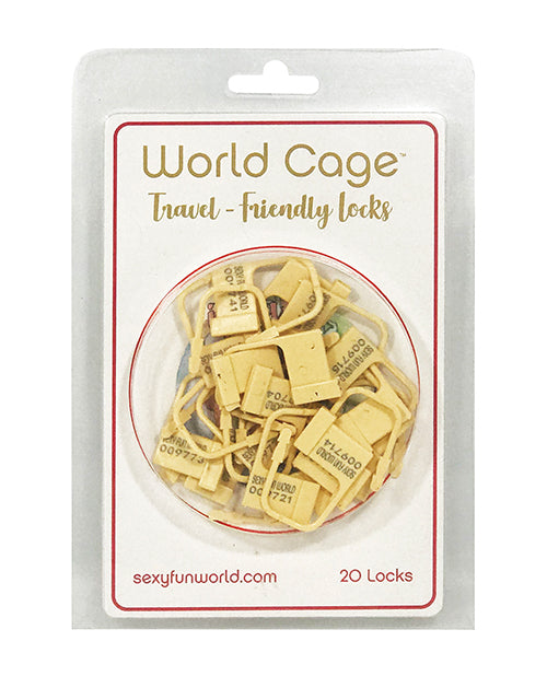 World Cage Travel Friendly Locks – 20 Pack Plastic Locks