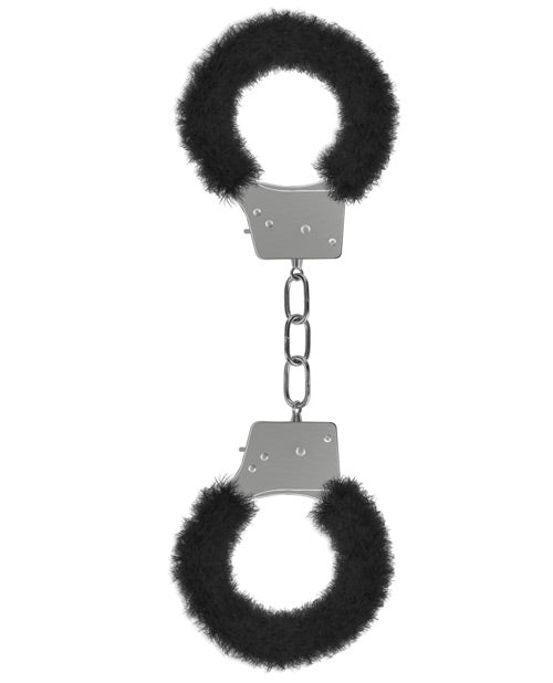 Shots Ouch Beginner’s Handcuffs Furry – Black