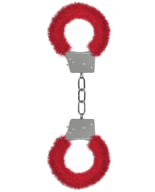 Shots Ouch Beginner’s Handcuffs Furry – Red