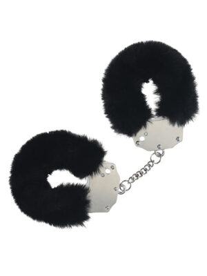 Shots Ouch! Heavy-duty Fluffy Handcuffs - Black