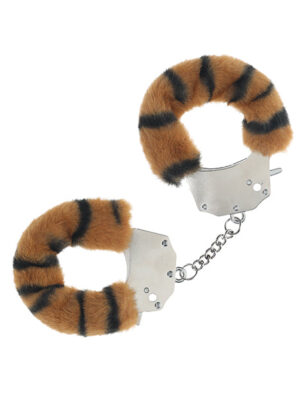 Shots Ouch! Heavy-duty Fluffy Handcuffs - Tiger