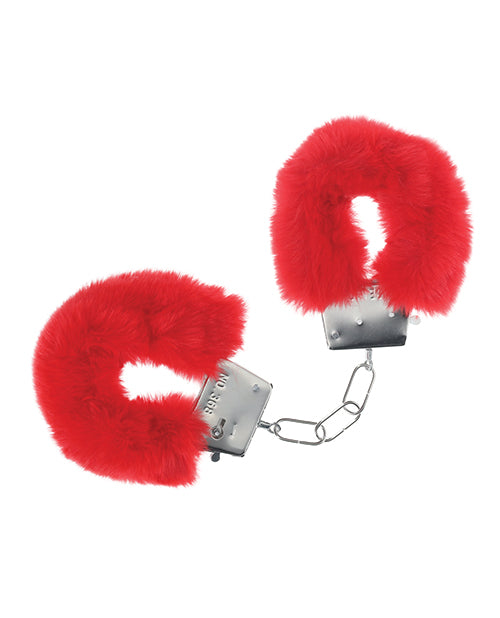 Shots Ouch! Classic Fluffy Handcuffs – Red