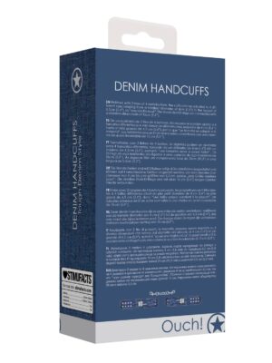 Shots Ouch Demin Handcuffs - Blue
