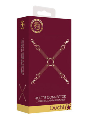 Shots Ouch Halo Hogtie Connector - Burgundy