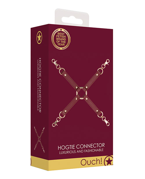Shots Ouch Halo Hogtie Connector – Burgundy