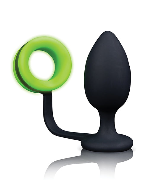 Shots Ouch Butt Plug w/Cock Ring – Glow in the Dark