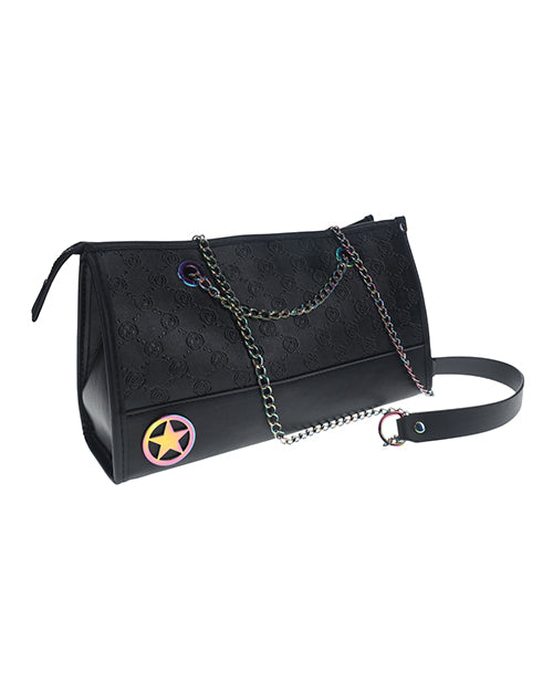 Shots Ouch! Venice Collection Bondage Kit w/Bag – Black/Iridescent