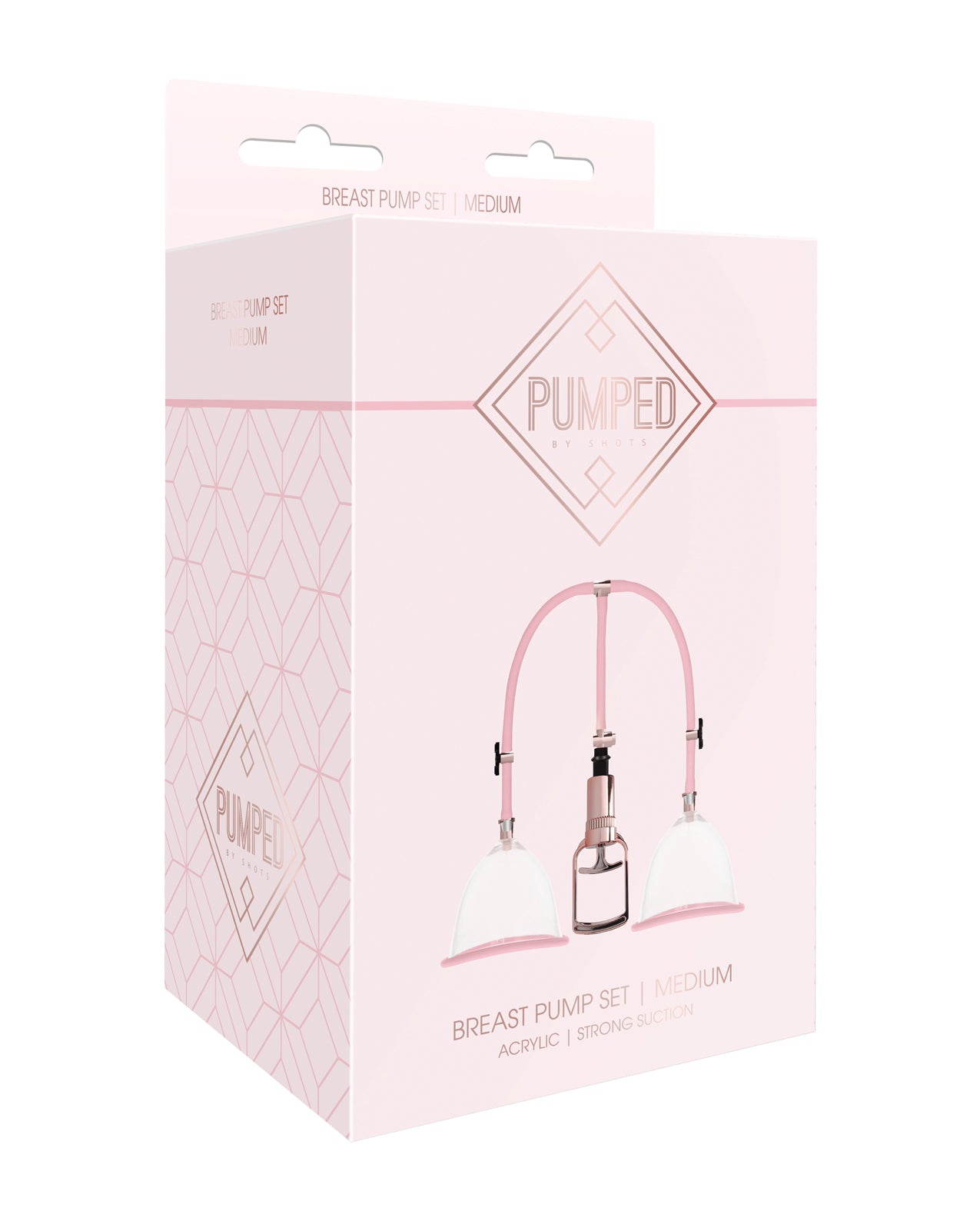 Shots Pumped Breast Pump Set – Medium Rose Gold