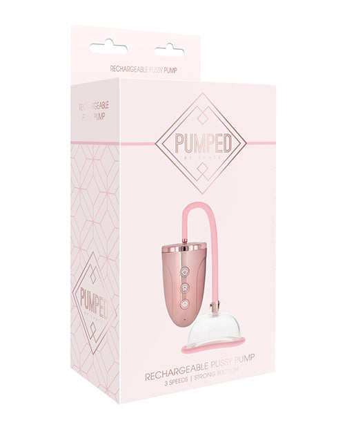 Shots Pumped Automatic Rechargeable Pussy Pump Set – Rose Gold