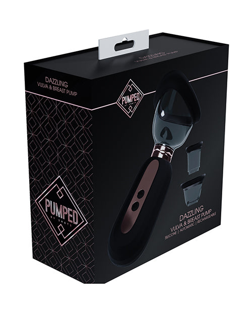 Shots Pumped Dazzling Clitoral, Nipple & Breast Pump – Black