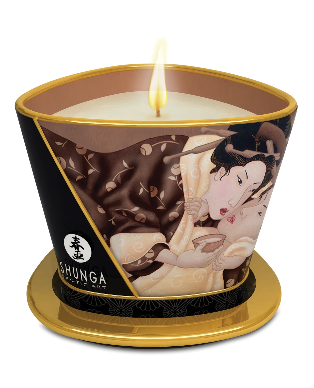 Shunga Massage Candle Excitation – 5.7 oz Intoxicating Chocolate