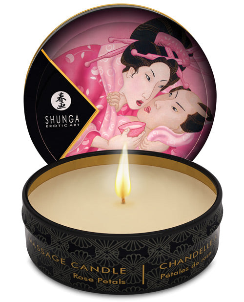 Shunga Aphrodisia Mini Candlelight Massage Candle – 1 oz Roses