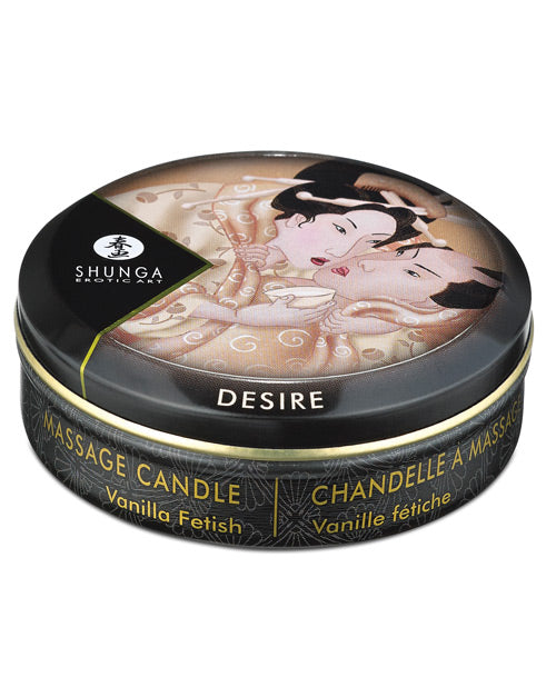 Shunga Desire Mini Candlelight Massage Candle - 1 oz Vanilla - Image 4
