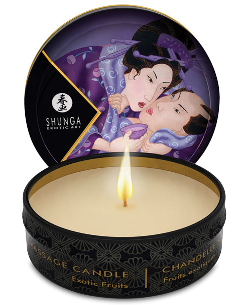 Shunga Libido Mini Candlelight Massage Candle – 1 oz Exotic Fruits