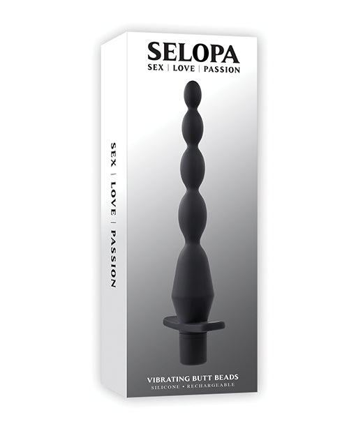 Selopa Vibrating Butt Beads – Black