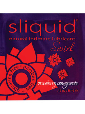 Sliquid Swirl Lubricant Pillow - .17 oz Strawberry Pomegranate