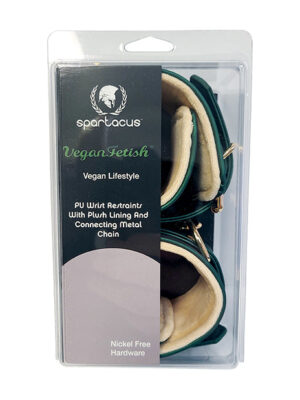 Spartacus PU Wrist Cuffs w/Plush Lining - Green