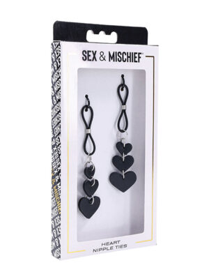 Sex & Mischief Heart Nipple Ties