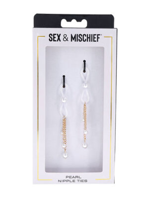Sex & Mischief Pearl Nipple Ties