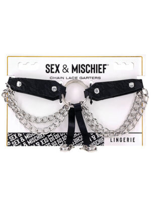 Sex & Mischief Chain Lace Garters