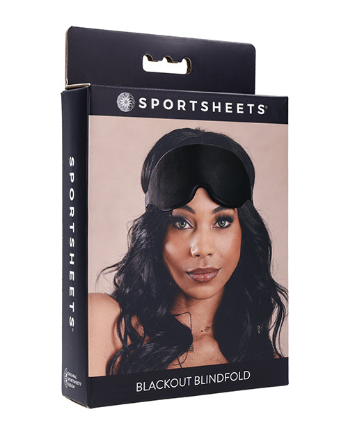 Sportsheets Blackout Memory Foam Blindfold – Black