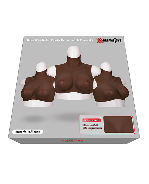 XX-DREAMTOYS Ultra Realistic D Cup Breast Form Medium – Black