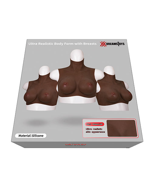 XX-DREAMTOYS Ultra Realistic H Cup Breast Form Extra Large – Black