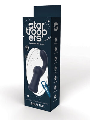 Star Troopers Shuttle Flexible Ultra Strong Vibrator - Black