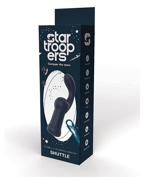Star Troopers Shuttle Flexible Ultra Strong Vibrator – Black