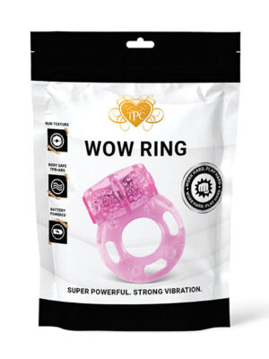 Wow Ring Vibrating Cock Ring - Pink