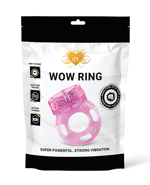 Wow Ring Vibrating Cock Ring – Pink