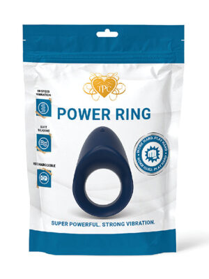 Power Ring Vibrating Cock Ring - Blue