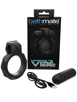 Bathmate Maximus Vibe 45 Cock Ring - Black