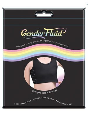 Gender Fluid Chest Compression Binder - L Black