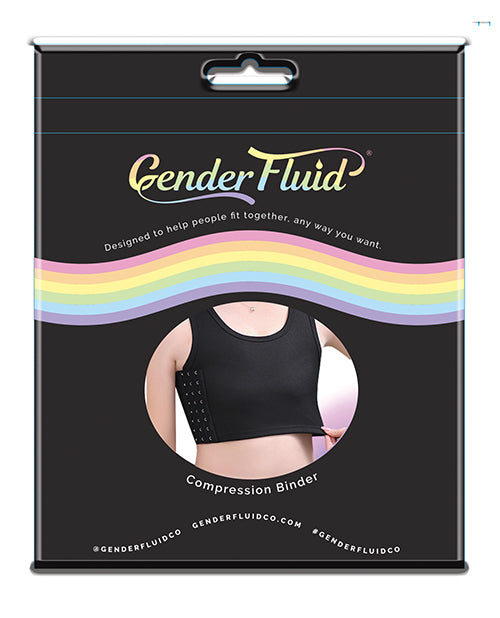 Gender Fluid Chest Compression Binder – XL Black