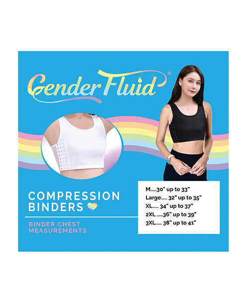 Gender Fluid Chest Compression Binder - XXL Black - Image 4
