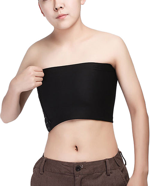 Gender Fluid Strapless Chest Compression Binder - XL Black - Image 2