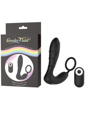 Gender Fluid Enrapt Prostate Vibe w/Remote - Black